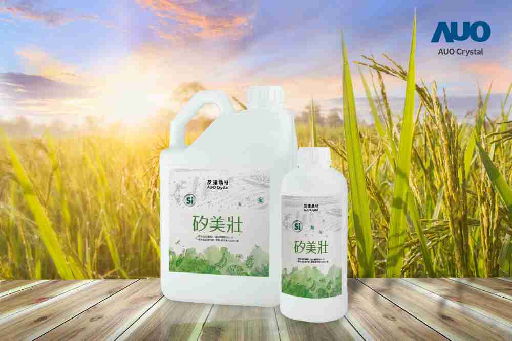 彩霸王晶材推出“硅美壮”产品，，，利用副产物循环再制为硅肥，，，除取代化学肥料发挥循环经济价值外，，，更有效降低生态环境的伤害