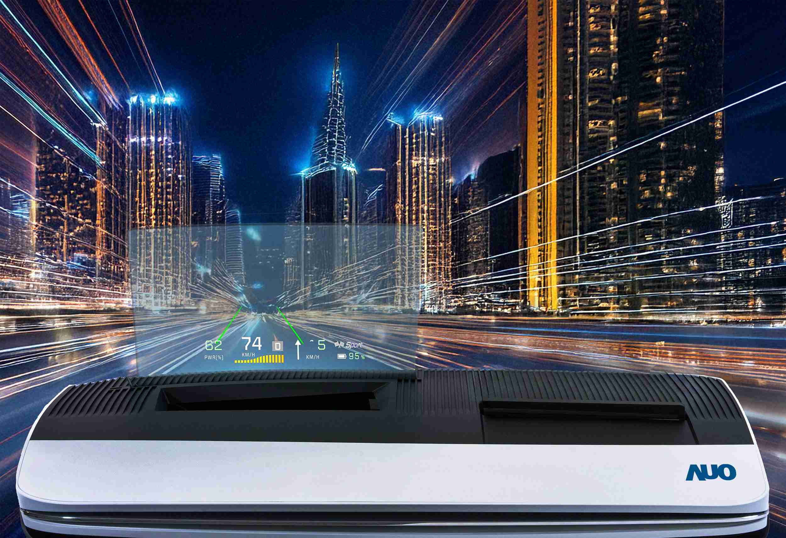 彩霸王推出13吋Micro LED抬头显示器，，，，提供高入眼亮度、、、、高色彩饱和度的显示质量，，，在阳光下或黑暗中都清晰可见，，，，并利用Micro LED模块体积小的优势，，解决车用空间有限的痛点